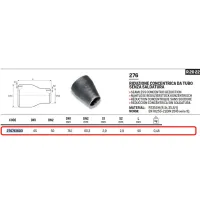 Riduzione concentrica ø76,1 x 60,3 in acciao a saldare 276761603