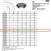 Curva dima 3D 90° da tubo saldato ø3" x 88,9 in acciaio a saldare 700889000