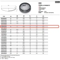 Fondello bombato ø2" x 60,3 in acciao a saldare 800603000