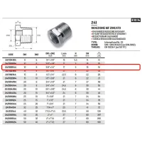 Riduzione esagonale MF zincato ø3/8"M x 1/4"F 241308144