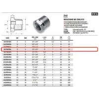 Riduzione esagonale MF zincato ø1/2"M x 1/8"F 241102184