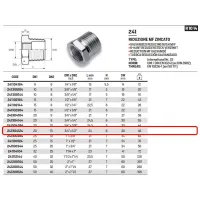 Riduzione esagonale MF zincato ø3/4"M x 1/2"F 241304124