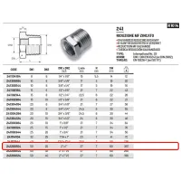 Riduzione esagonale MF zincato ø2"M x 1"F 241200104