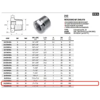 Riduzione esagonale MF zincato ø2"M x 1"1/4 F 241200144