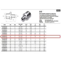 Vite doppia ridotta zincata ø3/4"M x 1/4"M 245304144