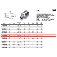 Vite doppia ridotta zincata ø3/4"M x 3/8"M 245304384