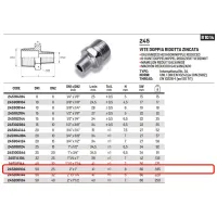 Vite doppia ridotta zincata ø2"M x 1"M 245200104