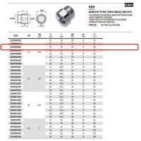 Manicotto MF (prolunga) in acciao zincato ø3/8"MF x 20 529308200