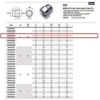 Manicotto MF (prolunga) in acciao zincato ø3/8"MF x 25 529308250