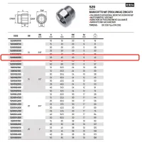 Manicotto MF (prolunga) in acciao zincato ø3/8"MF x 35 529308350