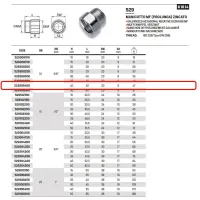 Manicotto MF (prolunga) in acciao zincato ø3/8"MF x 40 529308400