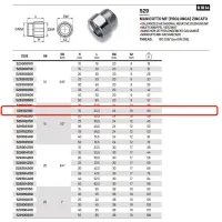 Manicotto MF (prolunga) in acciao zincato ø1/2"MF x 15 529102150