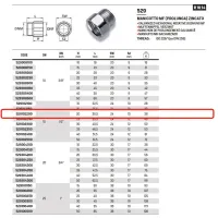 Manicotto MF (prolunga) in acciao zincato ø1/2"MF x 20 529102200