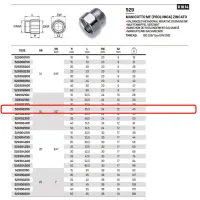 Manicotto MF (prolunga) in acciao zincato ø1/2"MF x 25 529102250