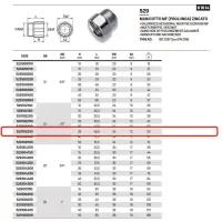 Manicotto MF (prolunga) in acciao zincato ø1/2"MF x 35 529102350