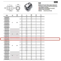 Manicotto MF (prolunga) in acciao zincato ø1/2"MF x 50 529102500