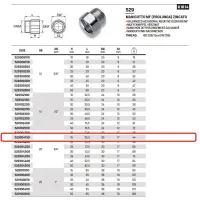 Manicotto MF (prolunga) in acciao zincato ø3/4"MF x 15 529304150