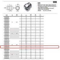 Manicotto MF (prolunga) in acciao zincato ø3/4"MF x 35 529304350