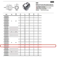 Manicotto MF (prolunga) in acciao zincato ø3/4"MF x 40 529304400