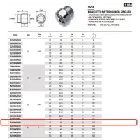 Manicotto MF (prolunga) in acciao zincato ø1"MF x 20 529100200