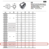 Manicotto MF (prolunga) in acciao zincato ø1"MF x 25 529100250