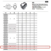 Manicotto MF (prolunga) in acciao zincato ø1"MF x 30 529100300