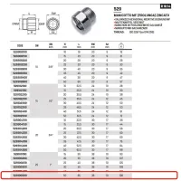 Manicotto MF (prolunga) in acciao zincato ø1"MF x 50 529100500