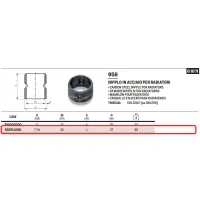 Nipplo niples ø1"1/4 in acciaio per radiatori 958114000