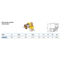 Raccordo gomito intermedio 26x3 x 26x3 - Pexal Gas - raccordo a pressare VS0180413