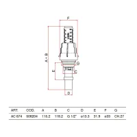 AC 674 Misuratore/regolatore di portata FLUXER con memoria di posizione - Range 0-5 l/min 506204