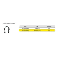 60010503 Clips per apparecchio fissatubo per tubo ø16÷20 impianti radianti - Conf. 900 pz 6001050302001