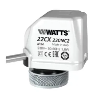 22CX Attuatore elettrotermico compatto 230V NC 4 fili (con interruttore ausiliario) ad azione on/off compatibile con valvole da radiatore termostatizzabili, valvole per fan-coil e collettori 22CX230NC4