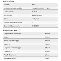 Circolatore Wilo YONOS MAXO 25/0,5-7 con rotore bagnato G 1/2" interasse 180 mm 2120639