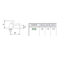 Magic miscelatore lavabo con comando a pulsante R710