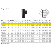 Braga 88°30' polietilene PEHD ø40 mm VS0312003