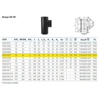 Braga 88°30' polietilene PEHD ø63 mm VS0312007