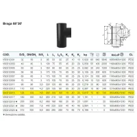 Braga 88°30' polietilene PEHD ø125 mm VS0312015