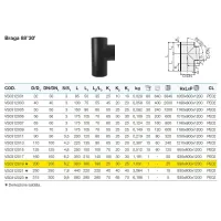 Braga 88°30' polietilene PEHD ø200 mm VS0312019