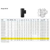 Braga 88°30' polietilene PEHD ø250 mm VS0312021