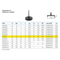 Coperchio di chiusura a saldare polietilene PEHD ø90 mm VS0342011