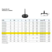 Coperchio di chiusura a saldare polietilene PEHD ø110 mm VS0342013