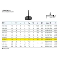 Coperchio di chiusura a saldare polietilene PEHD ø125 mm VS0342015