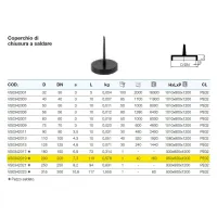 Coperchio di chiusura a saldare polietilene PEHD ø200 mm VS0342019