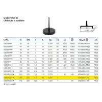 Coperchio di chiusura a saldare polietilene PEHD ø250 mm VS0342021