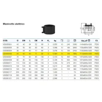 Manicotto elettrico ø63 mm polietilene PEHD VS0350005