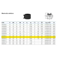 Manicotto elettrico ø125 mm polietilene PEHD VS0350013