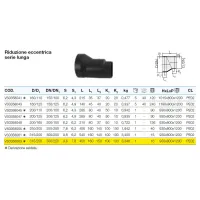 Riduzione eccentrica serie lunga ø315/250 mm polietilene PEHD VS0358063