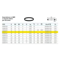 Guarnizione ø75 in SBR a singolo labbro per bicchieri VS0391011