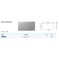 Placca ispezione Medusa bianca lucida VS0804501