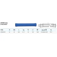 HTEM tubo di scarico 2 bicchieri in PP ø32 mm L. 500 mm - gamma Triplus VS0650205